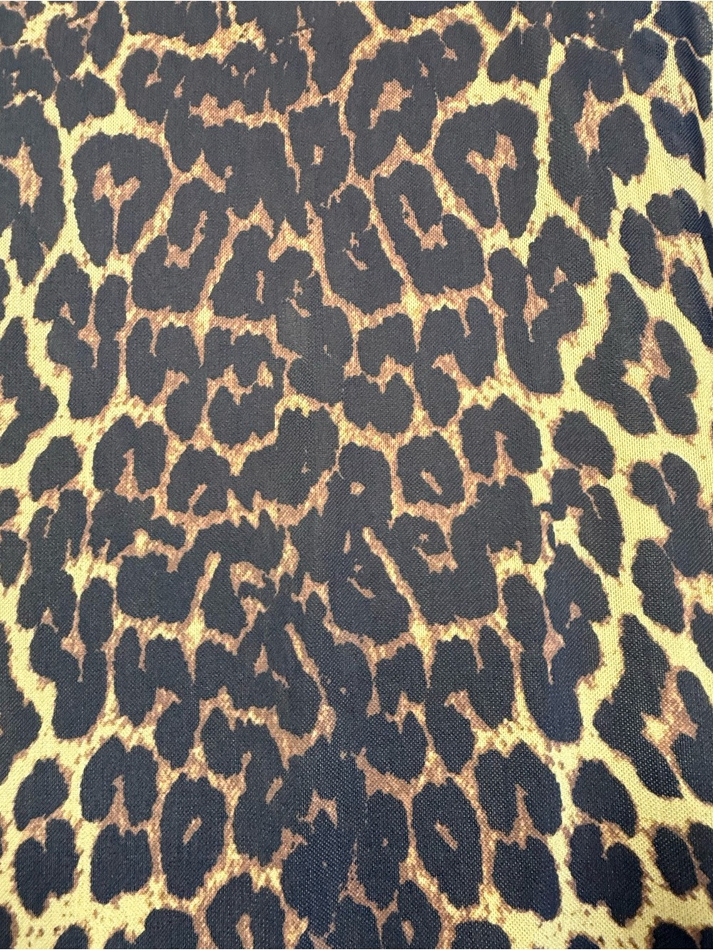 Steve Madden Leopard Print Bodycon Midi Dress Short Sleeve Fitted Y2K Trendy XS - Picture 5 of 11